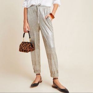 Anthropologie — Bishop & Young — Metallic Jogger